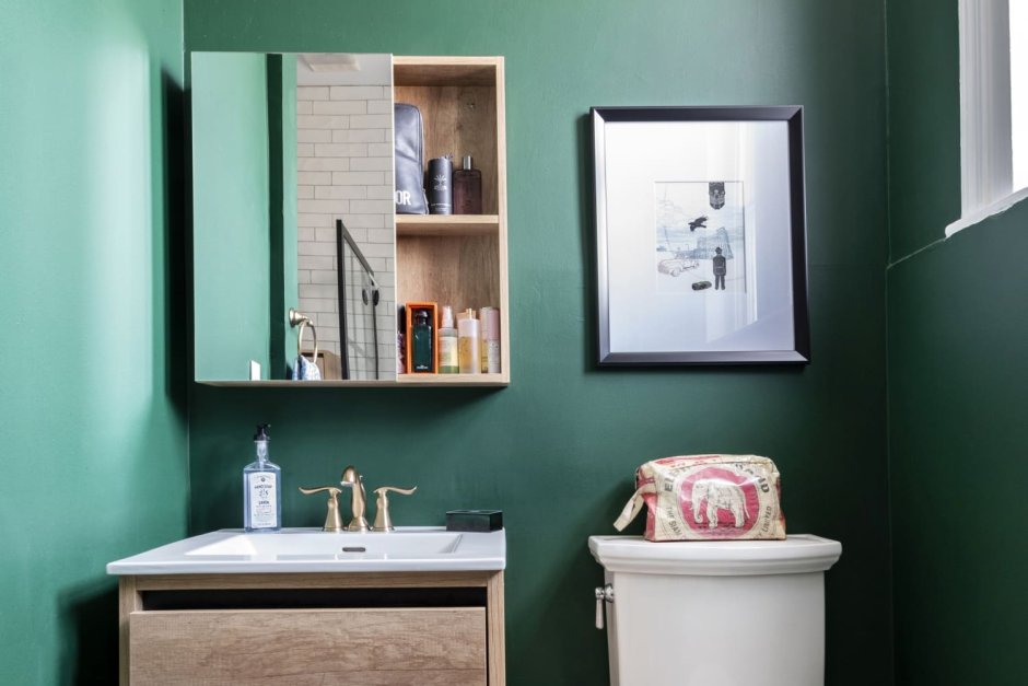 Green Bathroom elle