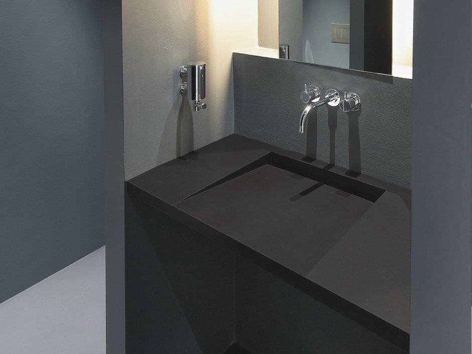 Solid surface раковина alparini