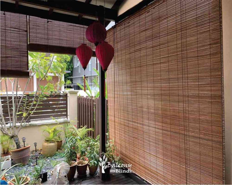 Бамбуковые шторы для беседки