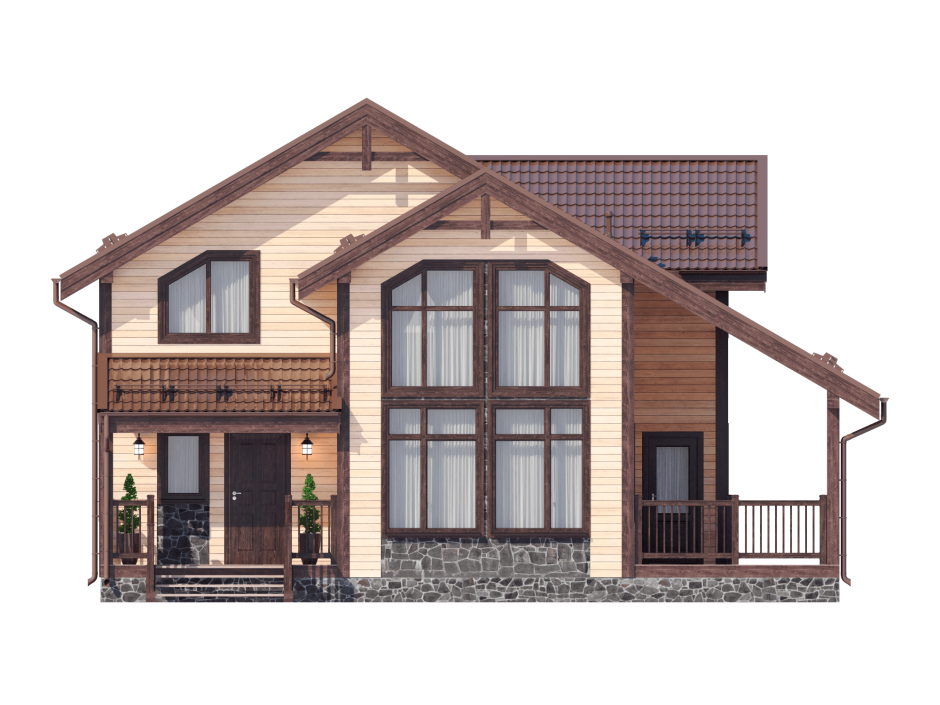 Проекты красивых коттеджей