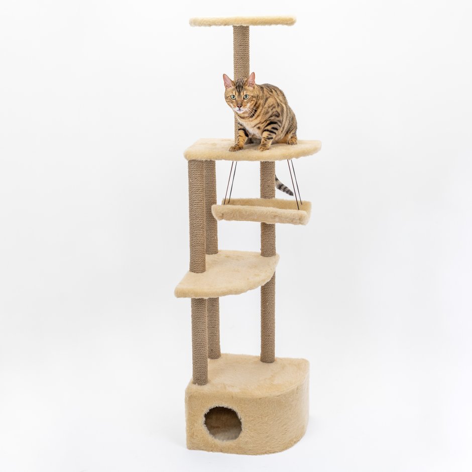Кошачий корабль домик для котят