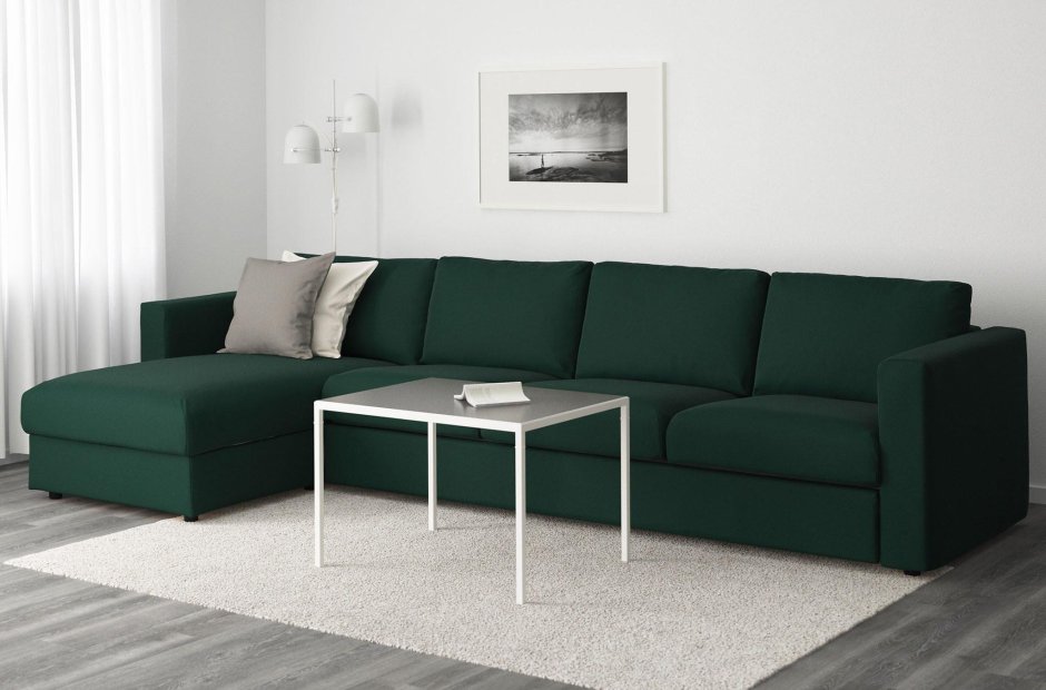 Темно-зеленый диван икеа