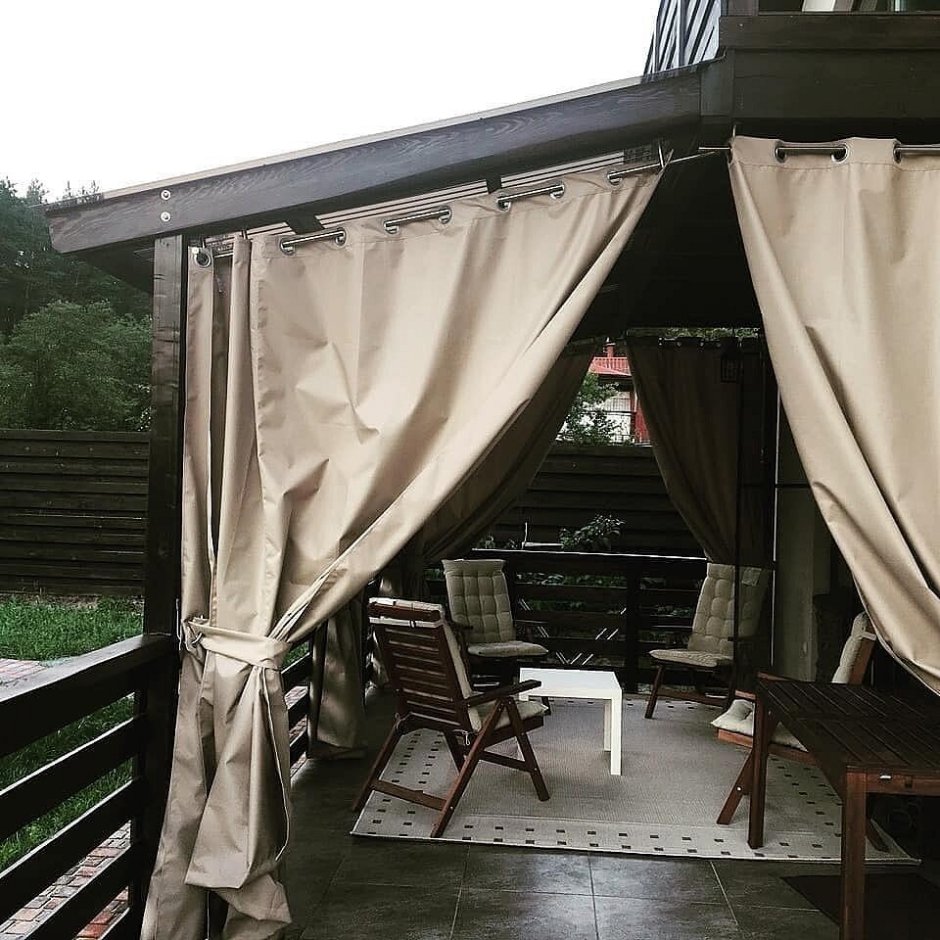 Шторы в беседку