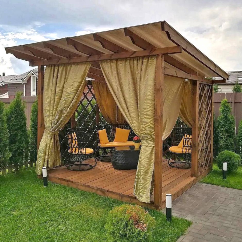 Занавески для беседки