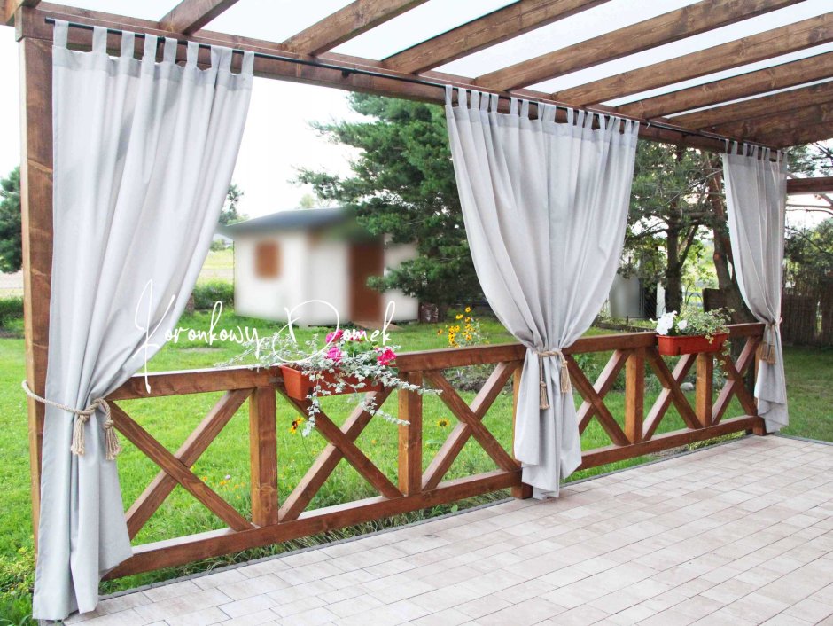 Шторы на веранду