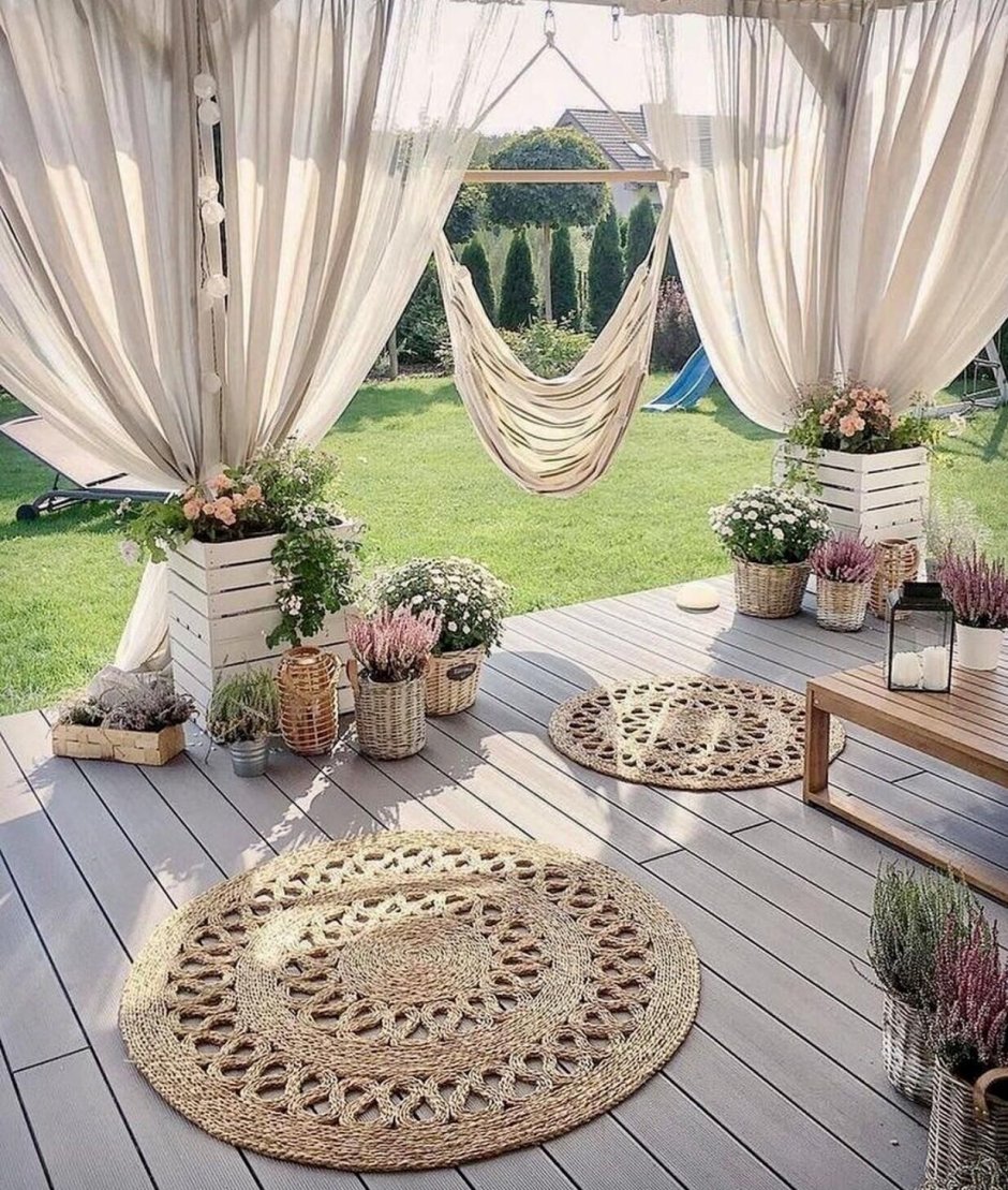 Украшение террасы на даче