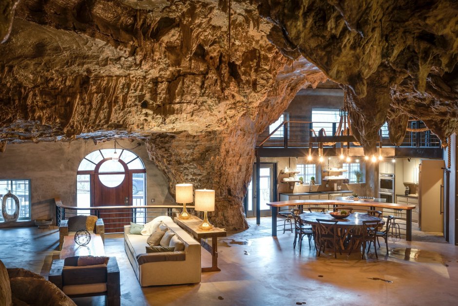 Гостиница Beckham Creek Cave Lodge водопад
