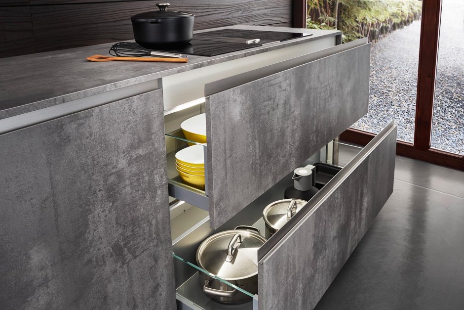 Кухня leicht Concrete бетон
