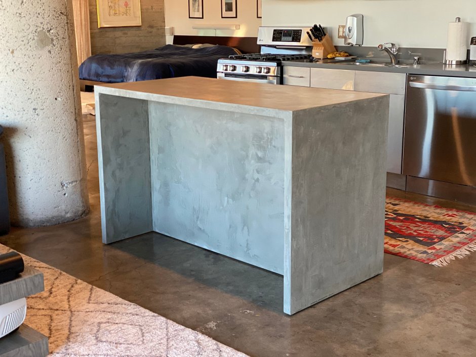 The Waterfall Kitchen Island