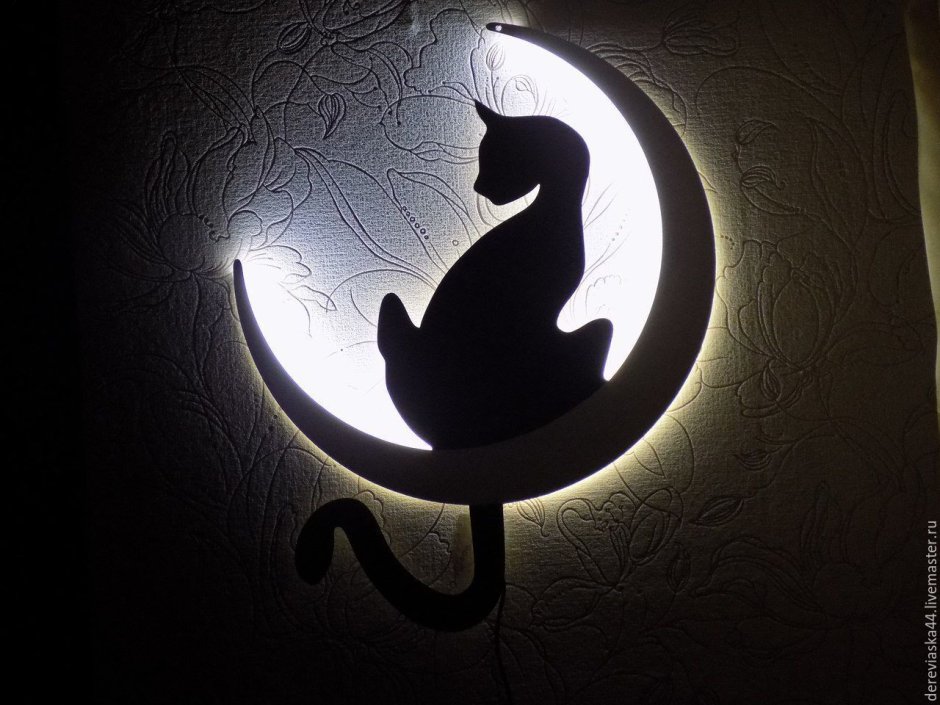 Светильник кошки на стену