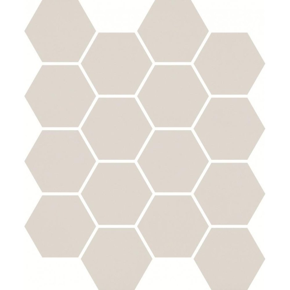 Мозаика Starmosaic Hexagon small lb Mix Antid бежевая керамическая 325х282х6 мм