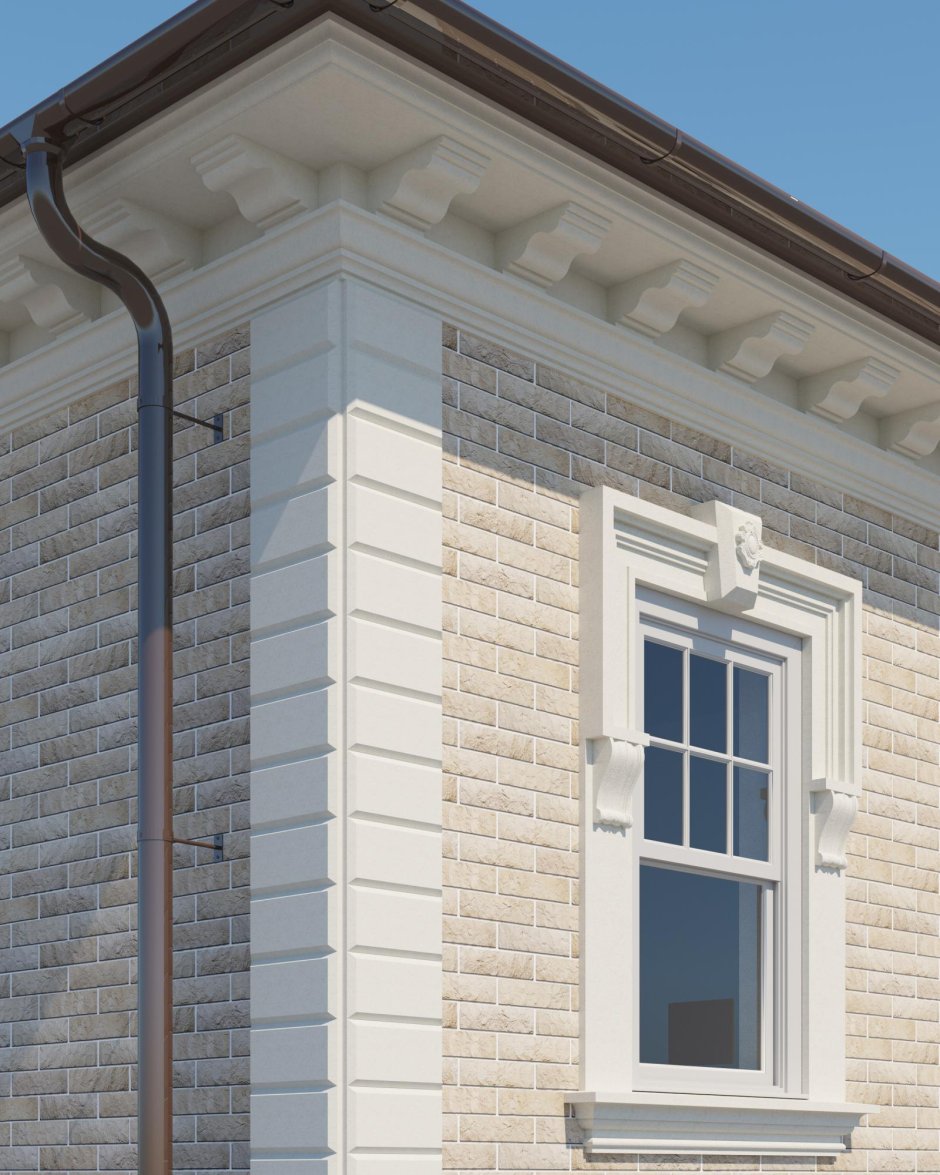 Лепнина из пенопласта на фасад