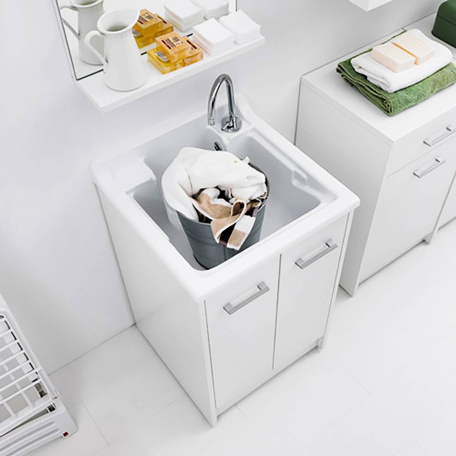 Colavene lavanderia мебель с глубокой керамической раковиной 750x500x860