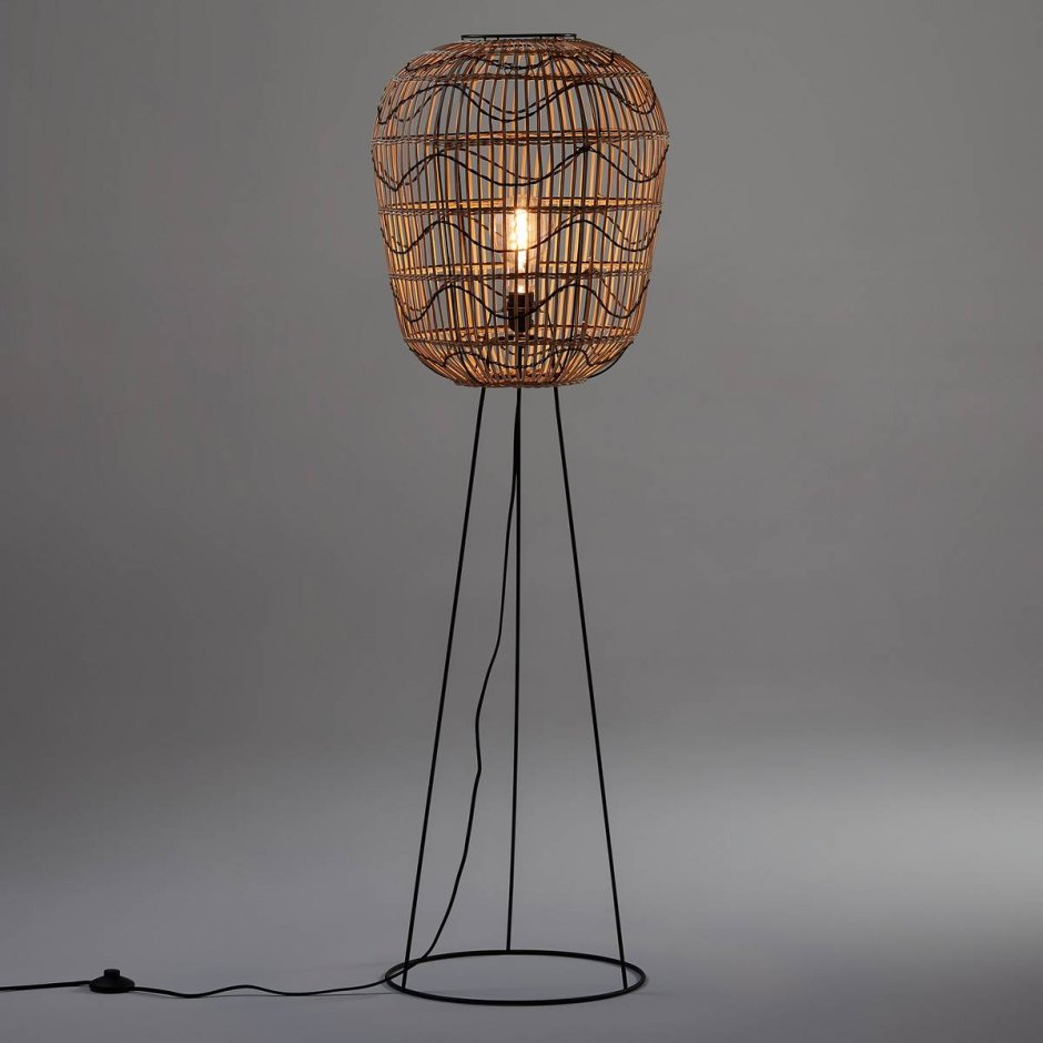 Торшер плетеный