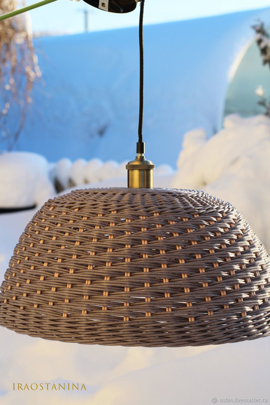 Абажур ротанг