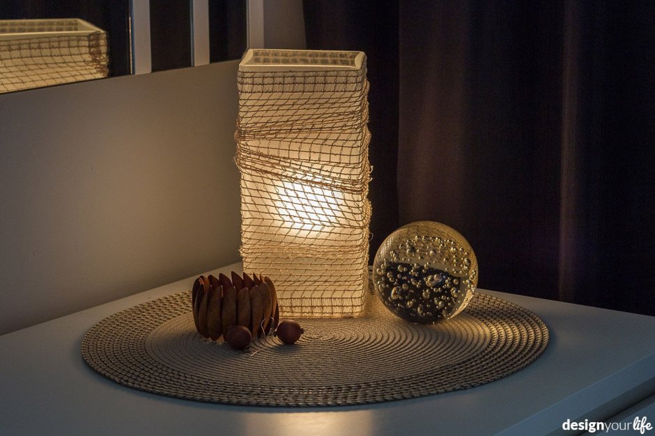 Светильник из гофры