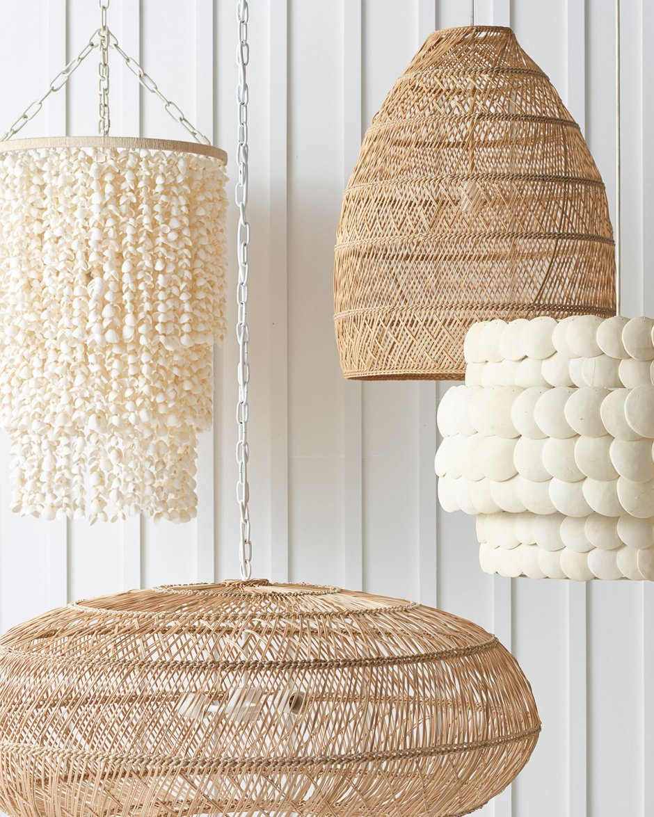 Плетеная люстра