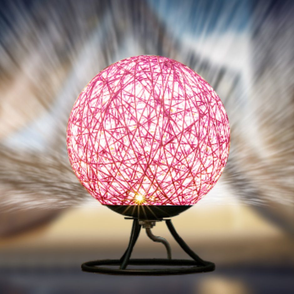 Светодиодный ночник из ротанга