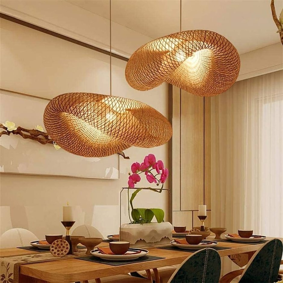 Светильник Bamboo_Rattan_Lamp