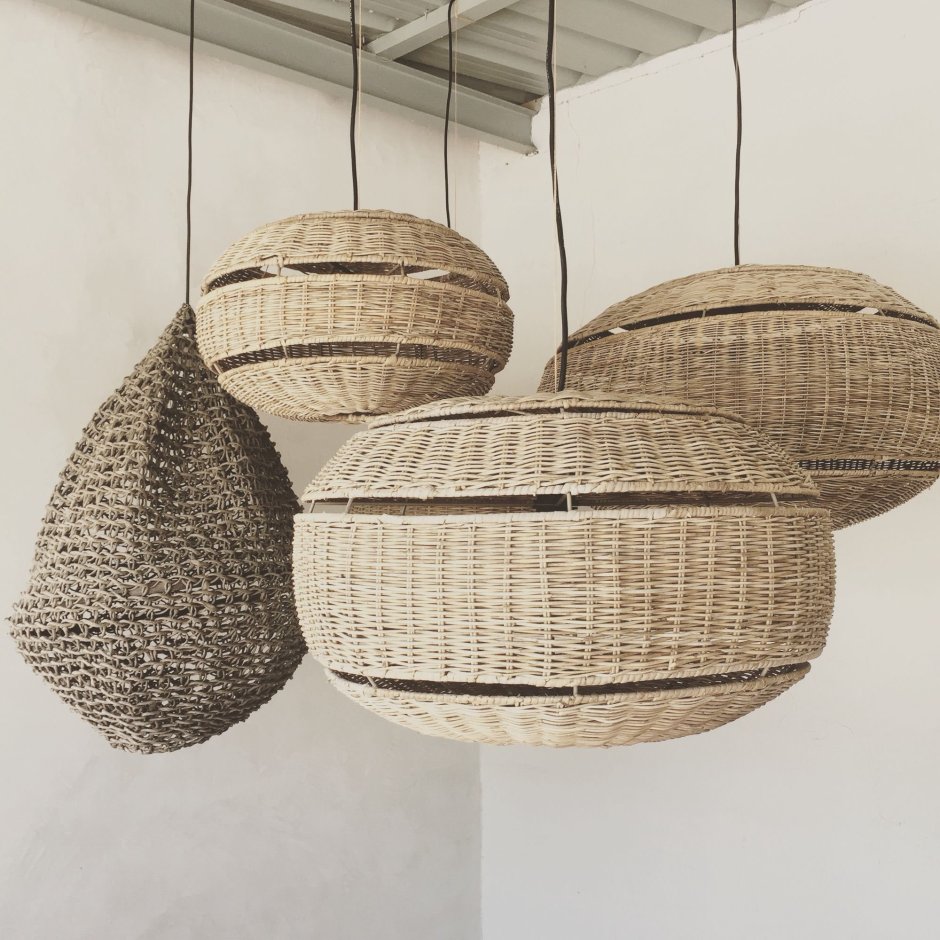 Hanging Rattan Lamp h400 / подвесной светильник из ротанга