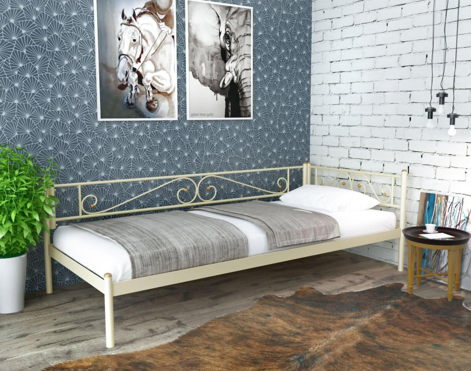 Металлическая кровать Sofa 120х200