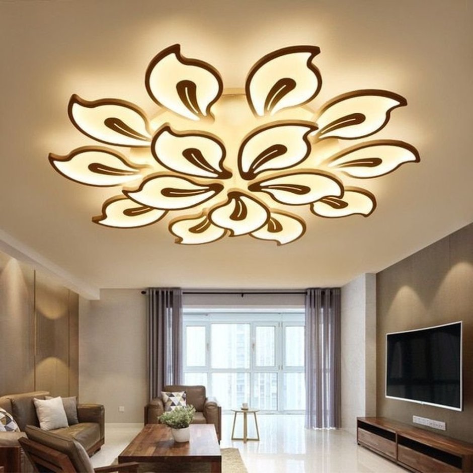 Люстра Round Glass Chandelier - Modern Style Living Room Lighting