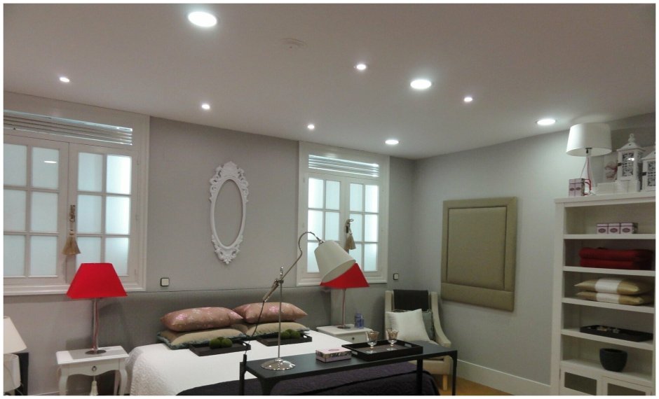 Точечные светильники в интерьере