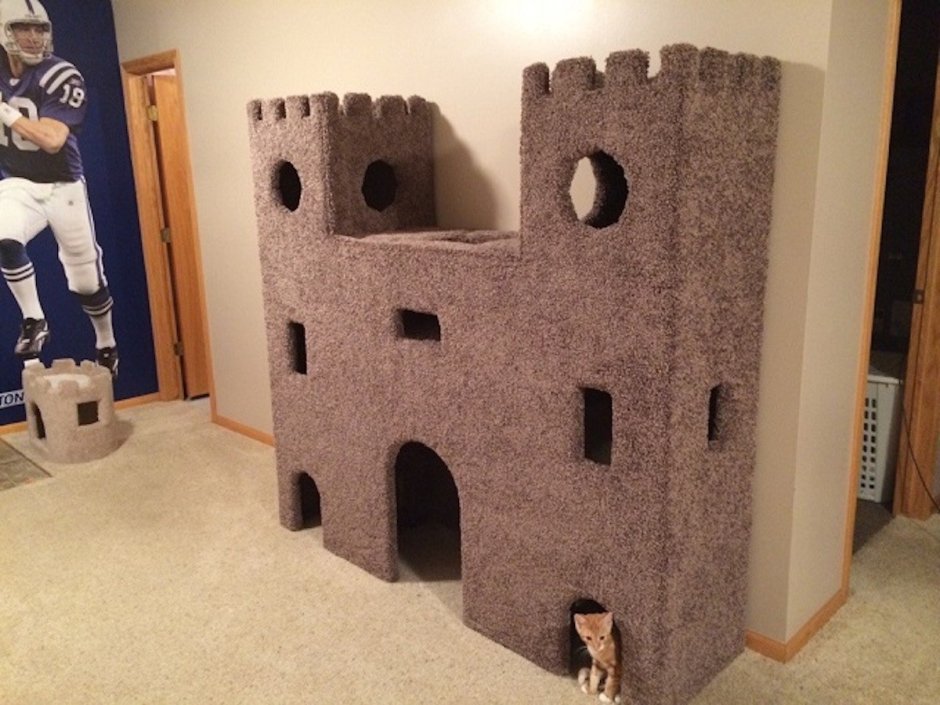 Кошачий домик замок