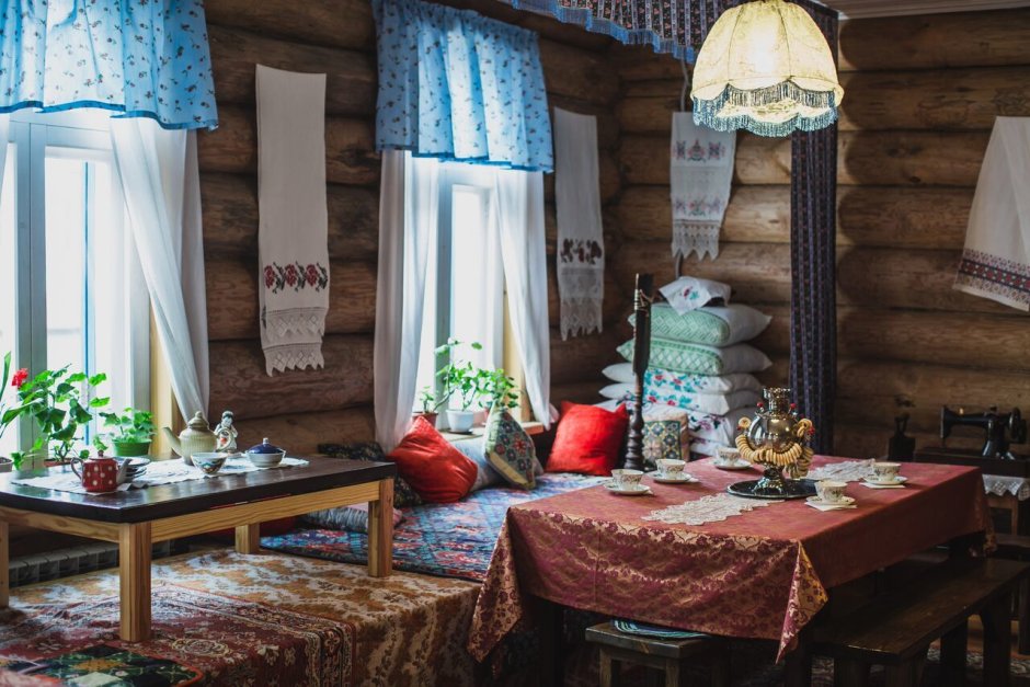 Татарская изба чаршау