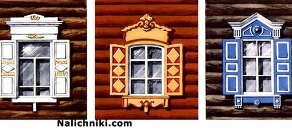 Окно избы рисунок