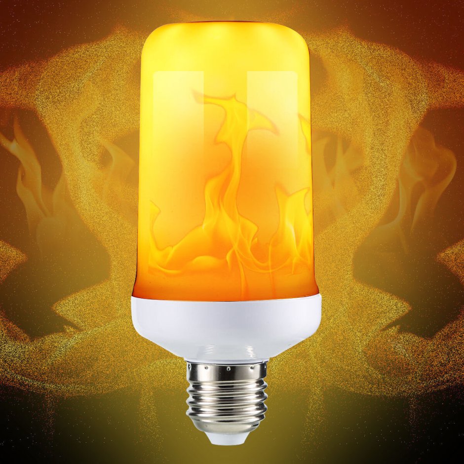 Лампа с эффектом пламени led Flame Bulb e14