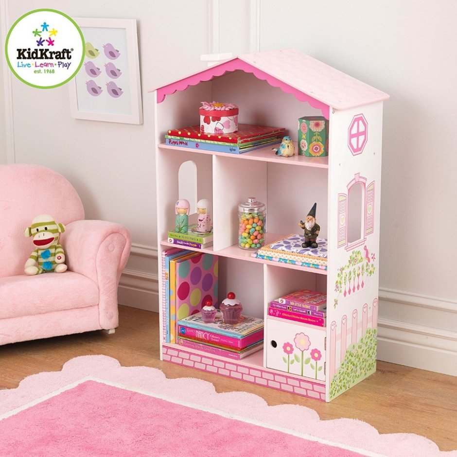 Стеллаж kidkraft кукольный домик