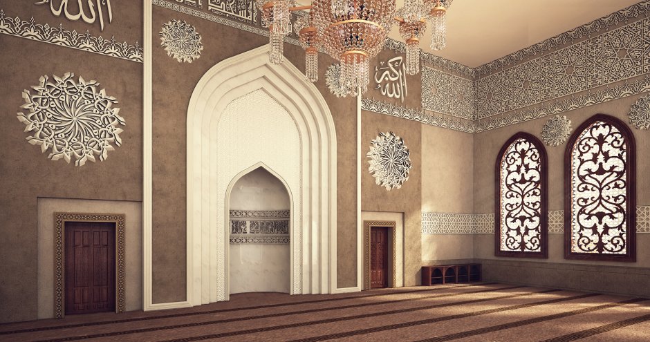 Исламская мечеть внутреннее убранство