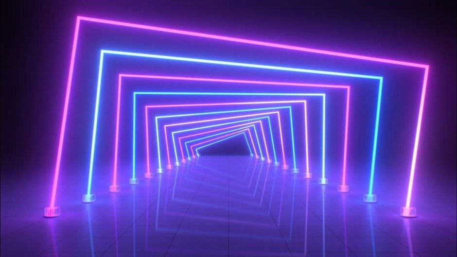 Neon Square Floor