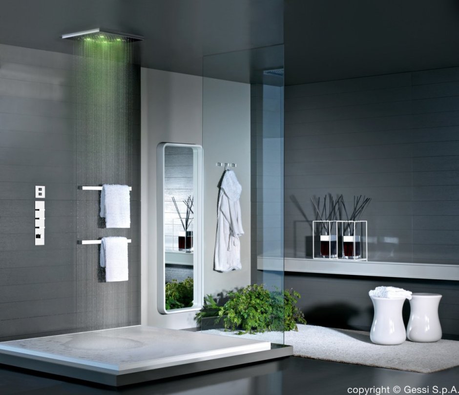 Верхний душ встраиваемый Gessi minimali Quadro 32909.239 хром