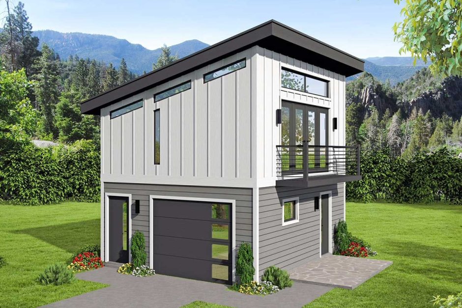 Tiny House с односкатной крышей