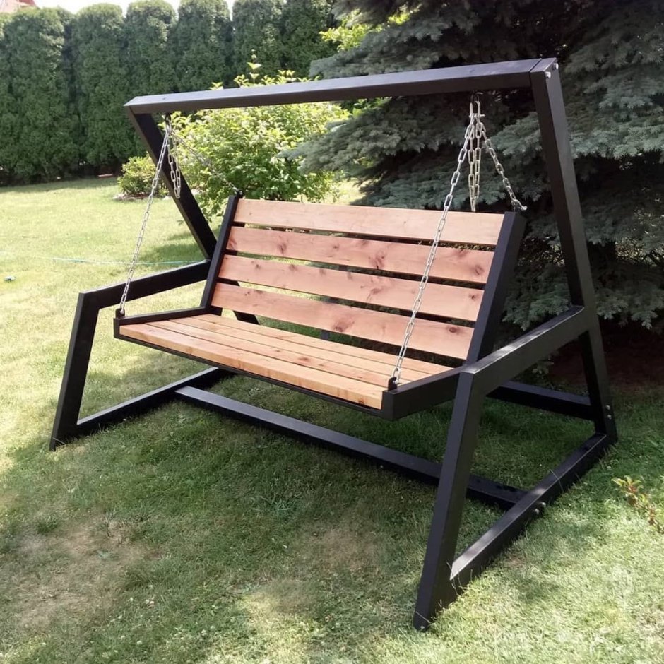 Качели из металла