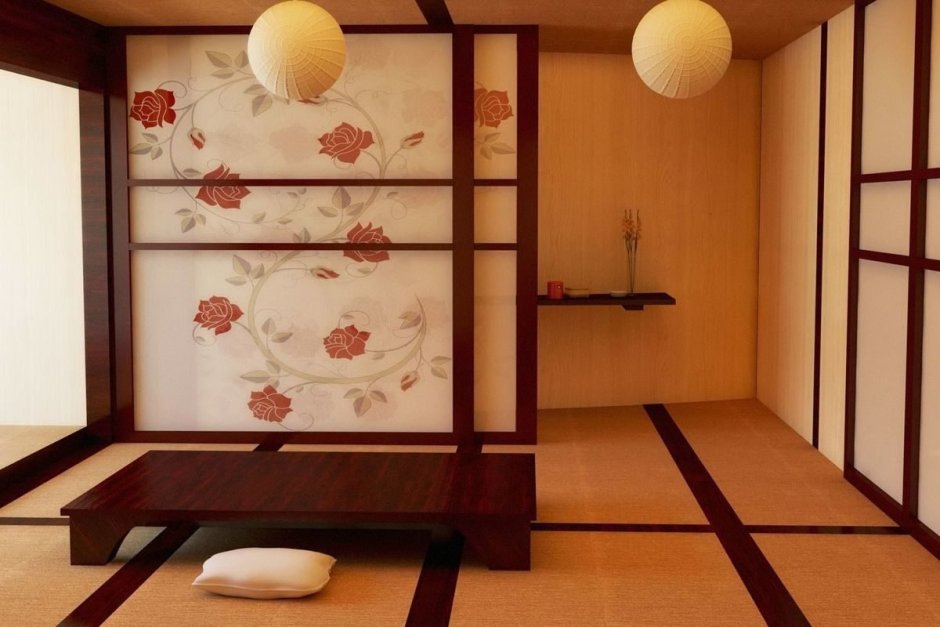 Квартира в японском стиле деревянные полы
