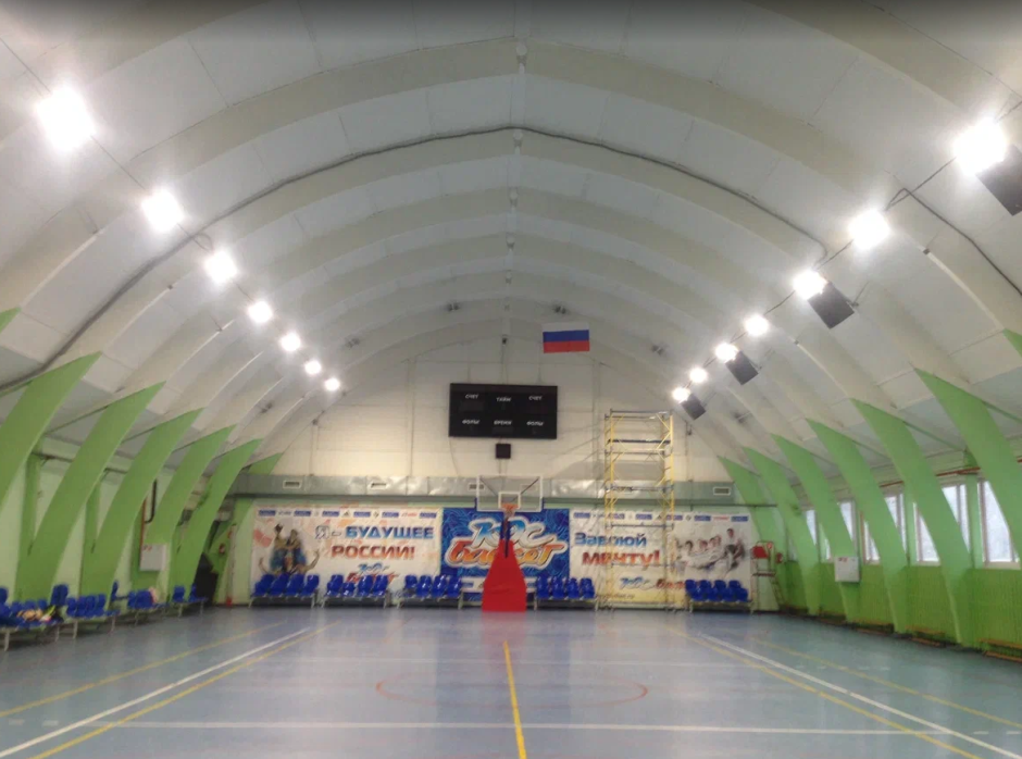 Освещение спортивных залов
