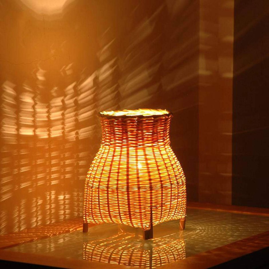 Светильник Bamboo_Rattan_Lamp