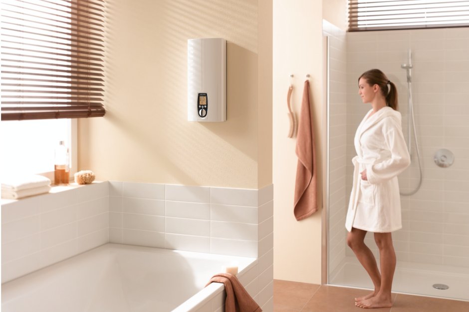 Проточный водонагреватель Stiebel Eltron в интерьере
