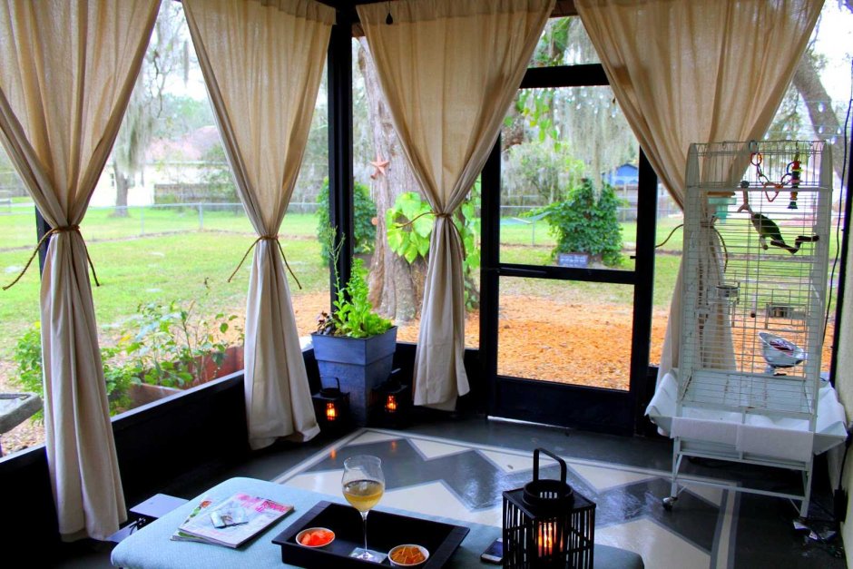 Шторы на веранду