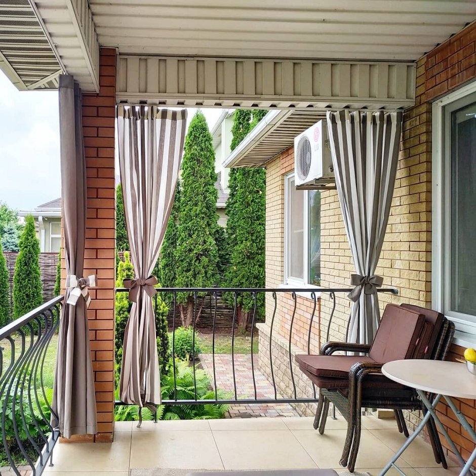 Шторы на веранду