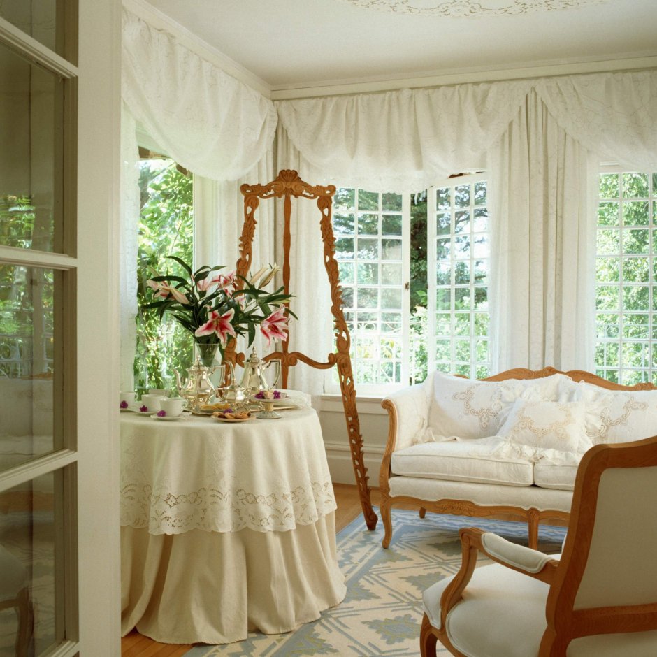 Занавески зимний сад