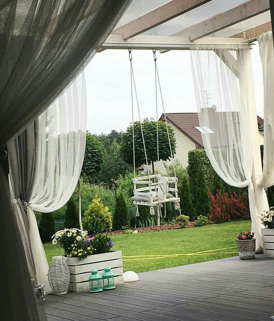 Занавески на террасу