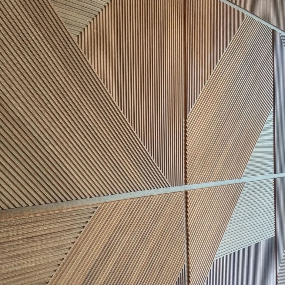 Шпонированные панели Topperfo Micro Ulme Stone Edition Acoustic Wood Panel