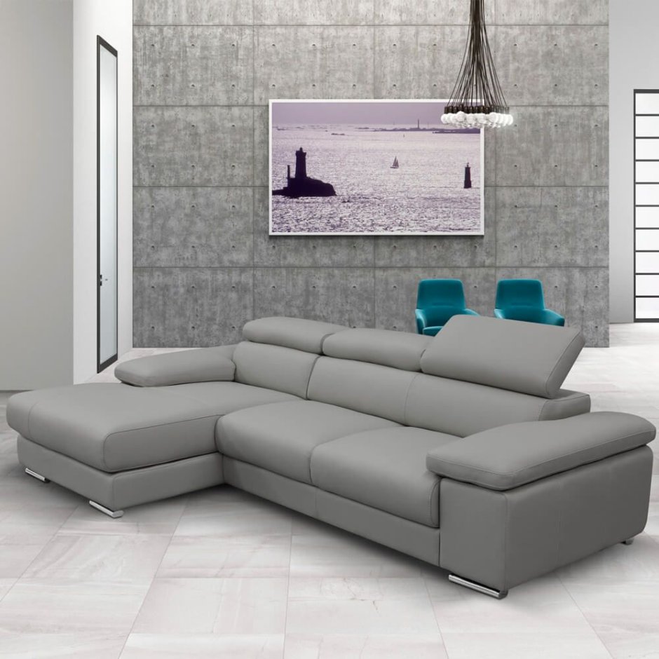 Стильный серый диван