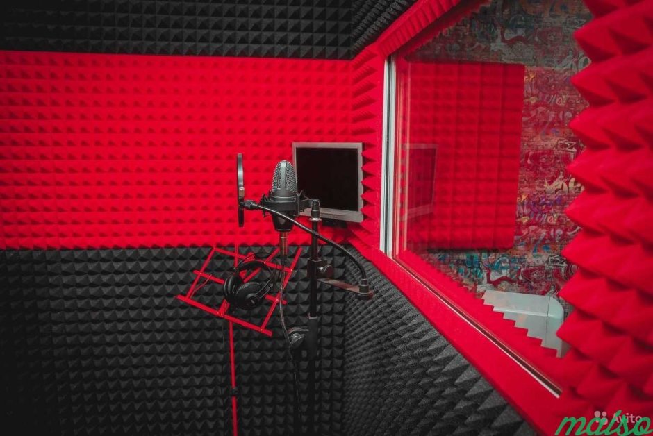 Акустический поролон пирамида 40 Red