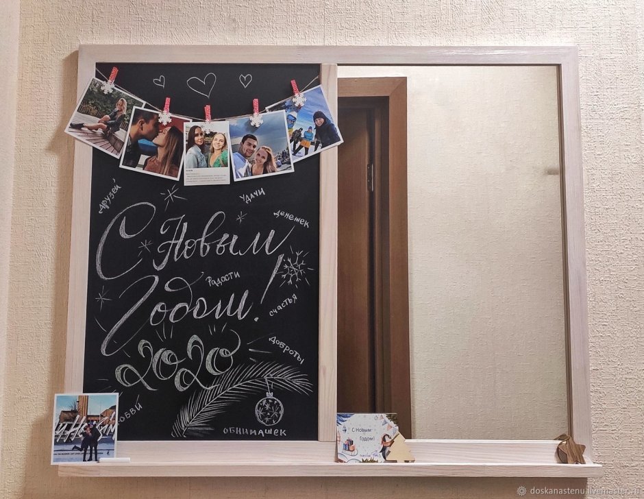 Магнитная меловая доска на стену