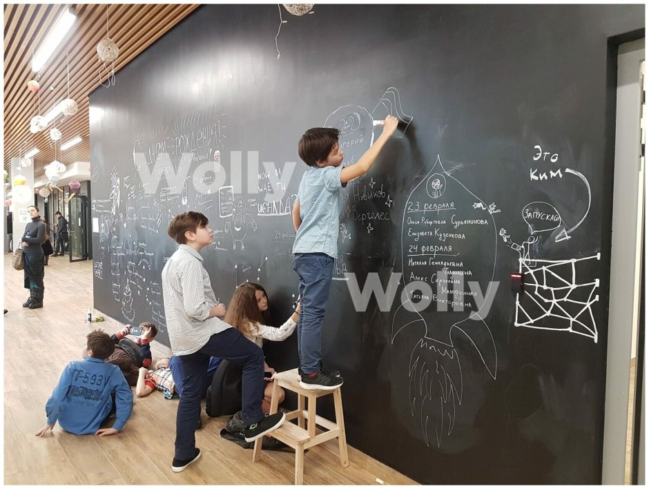 Грифельная стена в школе